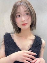 ソヨン 名駅2号店(SOYON)&nbsp;小顔/レイヤーカット/黒髪/オリーブグレー/ココアベージュ/z94