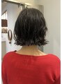 アンバー 池袋(amber) ゆるめ質感ボブパーマ。頑張りすぎないお洒落に