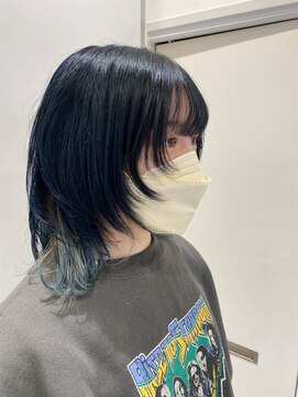 キャパ(CAPA) ネイビー×ライトブルーインナー