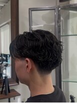 メゾンフォーメン 心斎橋店(Maison for men)&nbsp;ラルフカール/センターパート/メンズパーマ/ニュアンスパーマ