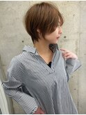 ナチュラルショート/ショートボブ/顔周り/30代40代50代