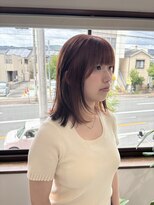 メロウ(mellow)&nbsp;ブリーチなしダブルカラー×コーラルオレンジ