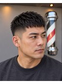 クロップヘア｜ミッドフェード｜ショートバング