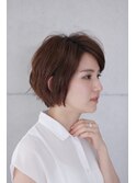 【&- hair/鈴木孝治】大人後頭部ふんわりショートボブ 西葛西