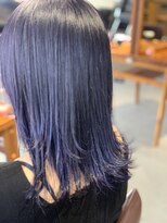 アクロスヘアーデザイン 武蔵小杉店(across hair design) ヴァイオレットネイビーブルー