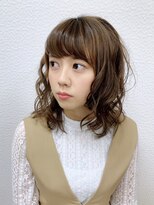 ピースサイン(peace sign)&nbsp;ゆるふわパーマ