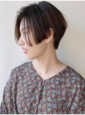 【morio 原宿】ハンサムショート　ナチュラルグラデーション