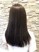 20代30代☆伸ばしかけに♪大人かわいい暗髪ストレートミディアム
