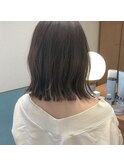 ボブ/長めボブ/ショコラベージュ【深味信也】