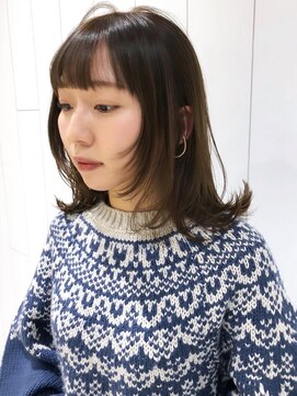 アイティーバイアルバム 下北沢店(IT by ALBUM) ウルフレイヤー_ショコラベージュボブルフベビーバング_ba372091