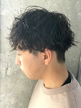 クオル 立川(QOL) マッシュツイストスパイラルパーマ無造作パーマツーブロック