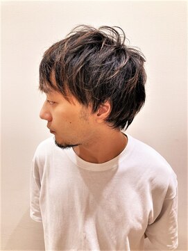 ヘアーライズ 池袋東口店(hair RISE) メンズドライカット前上がりのマッシュショート