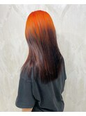 ルーツカラーxオレンジxブラック
