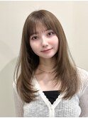 韓国風/レイヤー/小顔/前髪カット/髪質改善/グレージュ/透明感
