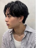 マッシュ/センターパート/波巻き/毛流れ
