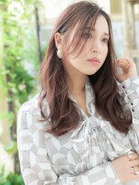 カバーヘア イヴ 戸頭店(COVER HAIR EVE)&nbsp;大人可愛いミルクティーピンクレイヤーロングh3戸頭20代30代40代