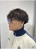 波巻きパーマ