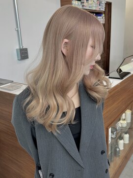 リヴ ウメダ(LIV umeda) ミルクティーベージュ/ケアブリーチ/ダブルカラー/梅田