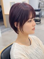 トト 船橋店(toto.)&nbsp;☆細めハイライトボブフェザーショートマロンベージュ[船橋]