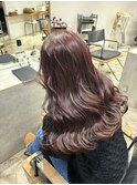 カシスカラー　ブリーチなし　暖色カラー　篠原恵里奈