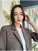 【ストレートタイトボブ×ナチュラルブラウン】大人ミニマムボブ