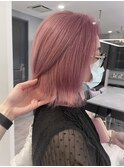 ハイトーンカラーミルクティーベージュピンクベージュ韓国30代