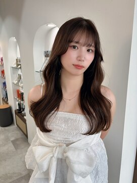 ボタン ハカタ(VOTAN hakata) マロンブラウン/レイヤーカット/前髪カット/顔周りカット