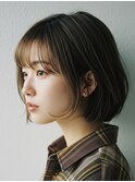 忙しい20代に人気！越谷の時短ショートボブ×ヘーゼルグレージュ