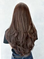 アイティーバイアルバム 下北沢店(IT by ALBUM)&nbsp;ロンググレージュ暗めカラー韓国ヘア顔周りレイヤー_ba564072