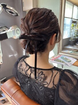 ルポヘアー(Repos Hair) ゆるふわシニヨン