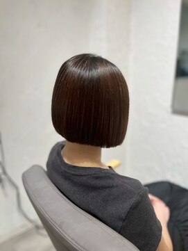 エス 大阪梅田店(es) 髪質改善縮毛矯正×似合わせカット【ボブ】
