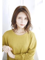 シュシュット(chouchoute)&nbsp;大人ガーリーミディアムレイヤー似合わせカットダークアッシュ76