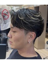 ルースト 渋谷店(ROOST)&nbsp;MEN’S/サーフカール/刈り上げセンターパート/髪質改善/渋谷