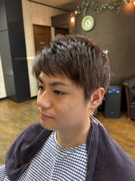 ヘアー スタジオ イワタ(hair studio iwata) やや重めのダウンバングスタイル！