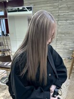 ヲタク(wotaku.)&nbsp;ミルクティーグレージュダブルカラーブリーチカラーハイトーン