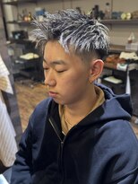 エクファフォーメン(EX-FA FOR MEN)&nbsp;刈り上げセンターパート/波巻きツイストスパイラル/瀬田