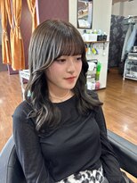 ヘアーアンドメイク グロッシー(HAIR&MAKE GLOSSY)&nbsp;ブリーチなしワンカラー×韓国レイヤー