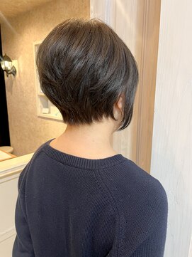 キャアリー(Caary) 福山美容室Caary髪質改善前下がりショートボブ艶髪30代40代50代