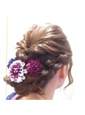着物ヘアにも♪大人カワイイナチュラルアレンジ