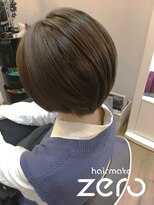 ヘアメイクゼロ 坂戸駅前店(hairmake zero) オージュア 大人可愛いうるツヤショートボブ