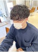 波巻きパーマ