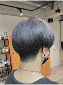 刈り上げマッシュ×グレーシルバー
