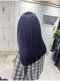 髪質改善 ラベンダーカラー 艶髪 ロング