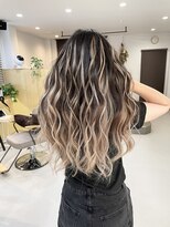 チオ(Chio) バレイヤージュ風エクステ