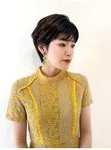ショートヘアのヘアセット
