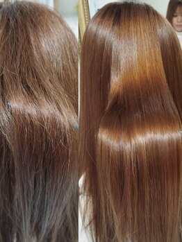 ココベロビビ(coco BELO vivi)の写真/ビビり毛にも◎諦めていたダメージヘアも専門店なら美髪に近づける◎【縮毛矯正/髪質改善/トリートメント】