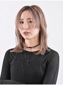 ▼センター分けミディアムレイヤー