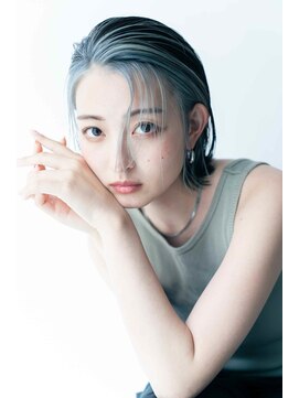 トクテ 高円寺(tokute) くびレイヤーエモージュ前髪ピンクベージュワンカール【高円寺】