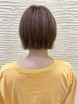 モリオ フロム ロンドン サッポロファクトリー店(morio FROM LONDON)&nbsp;【morio】札幌ボブ　軽めのぱつっとボブ×ピンクブラウン