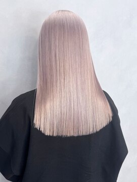 アルバム 渋谷パルコ(ALBUM) ホワイトブロンドロング美髪韓国ヘアおくれ毛_ba543042